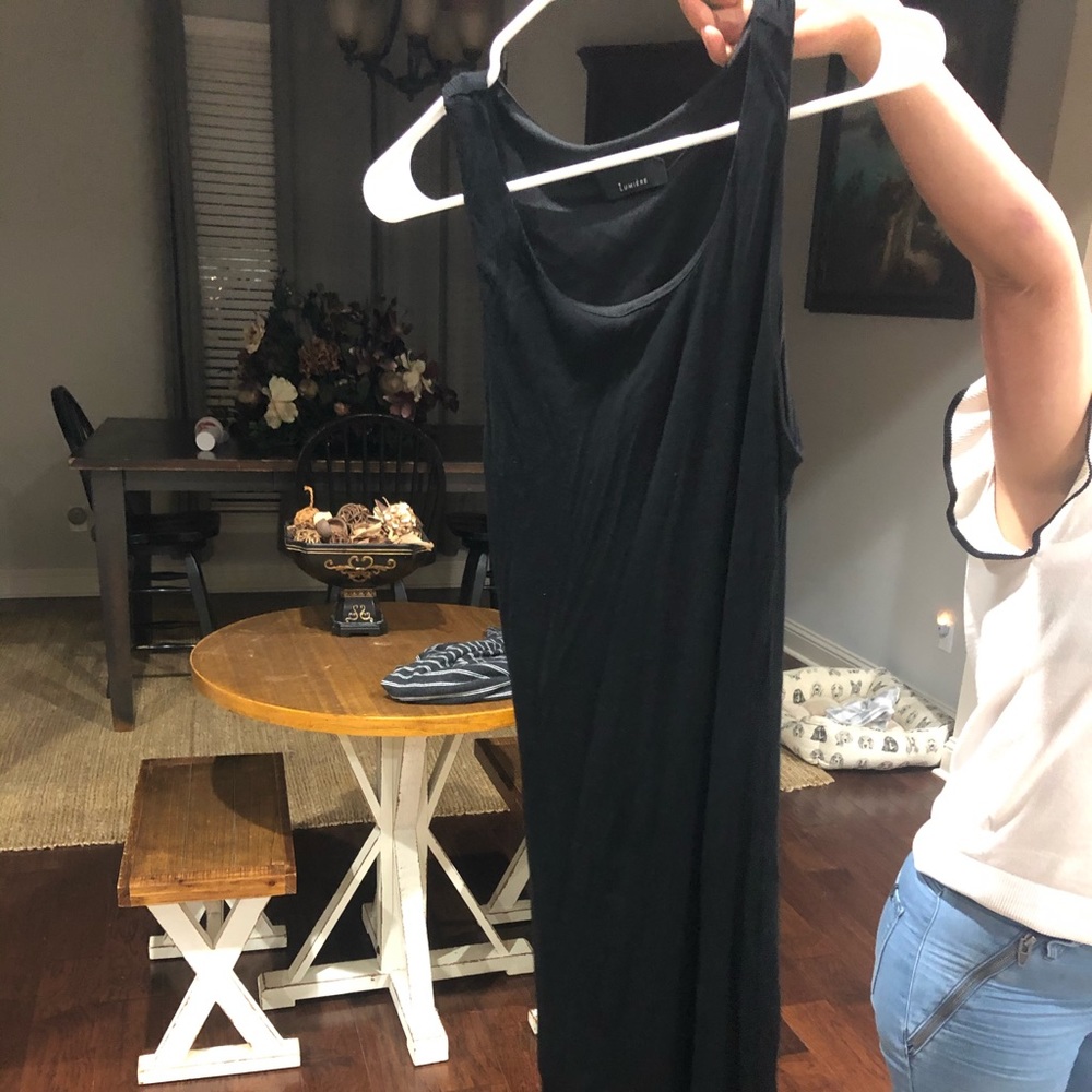 Black slimming dress